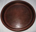 Mooie lage ronde houten schaal. Mogelijk teak. Cadeau., Schaal, Rond, Ophalen of Verzenden, Zo goed als nieuw