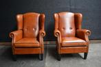 schapenleren meubels lounge atelier, Huis en Inrichting, Fauteuils, Metaal, 75 tot 100 cm, Landelijk, 75 tot 100 cm