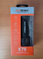 ACEBEAM E75 Nichia 519A zaklamp - Nieuw, Caravans en Kamperen, Zaklampen, Ophalen of Verzenden, Nieuw, Batterij