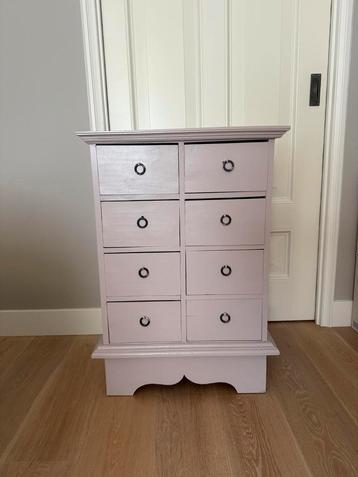 Roze ladekastje met 8 laatjes - Farrow & Ball beschikbaar voor biedingen