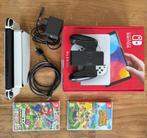 Nintendo Switch OLED – Witte editie | Compleet + 2 spellen, Spelcomputers en Games, Spelcomputers | Nintendo Switch, Switch OLED
