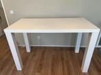 Witte bar eettafel, Ophalen, Kunststof, Gebruikt, 100 tot 150 cm