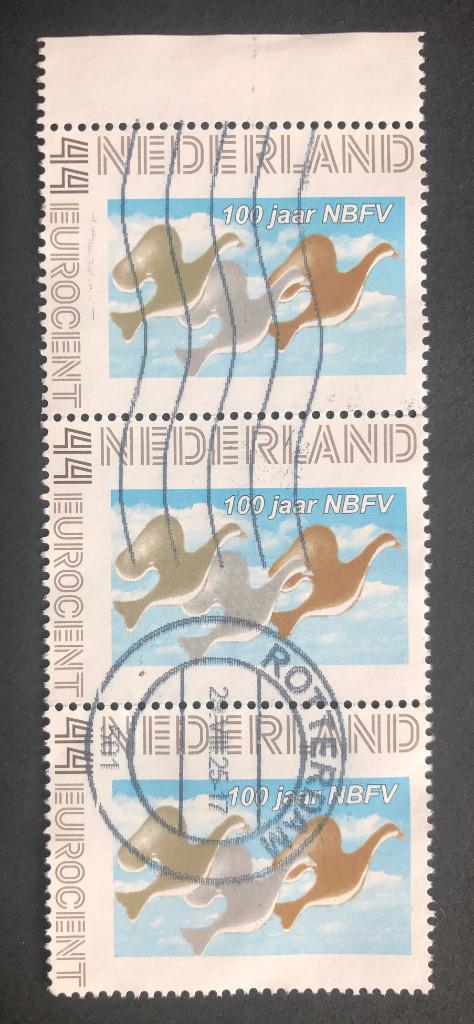 Postzegels Nederland 100 jaar NBFV 2008 nvph V2563, Postzegels en Munten, Postzegels | Nederland, Gestempeld, Na 1940, Ophalen of Verzenden