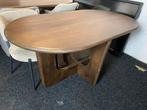 Tafel aseri deens ovaal walnoot japandi 160x90 hoge korting, Ophalen, Nieuw, 50 tot 100 cm, 150 tot 200 cm