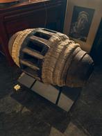 Oude houten wielnaaf, Antiek en Kunst, Ophalen of Verzenden