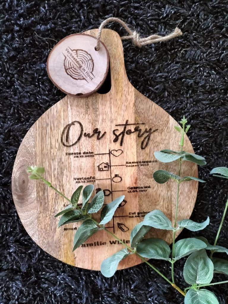 Graveren in Hout | Borrelplanken & Koffieplankjes, Ophalen