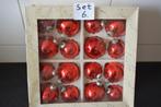 Leuke set kerstballen, set 6, Ophalen of Verzenden, Gebruikt
