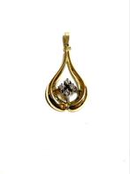 14k gouden hanger met diamanten, Overige voorstellingen, -, -, Ophalen of Verzenden