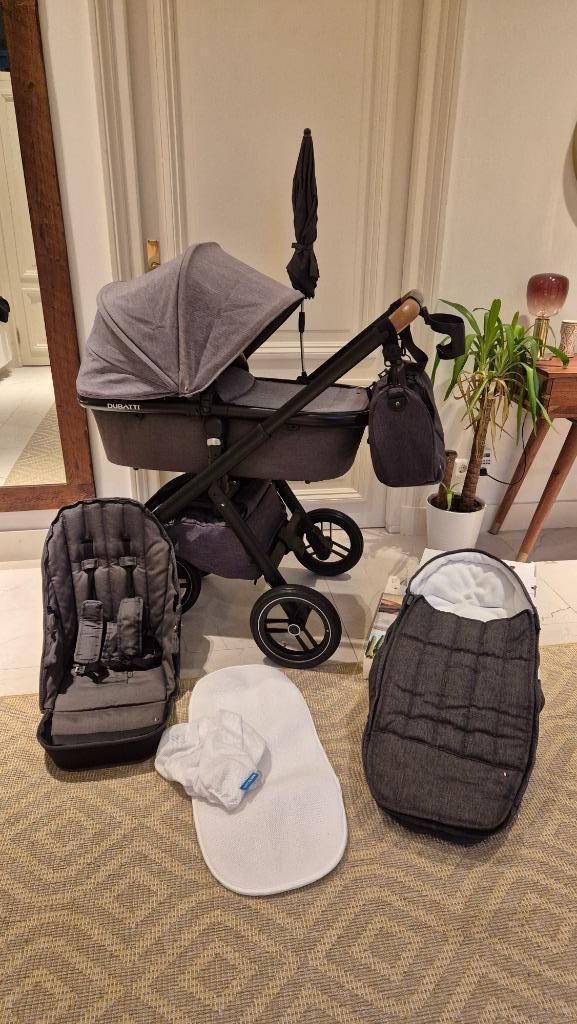 Dubatti kombi-kinderwagen compleet set (+ evt Maxi Cosi Set), Kinderen en Baby's, Kinderwagens en Combinaties, Gebruikt, Combiwagen