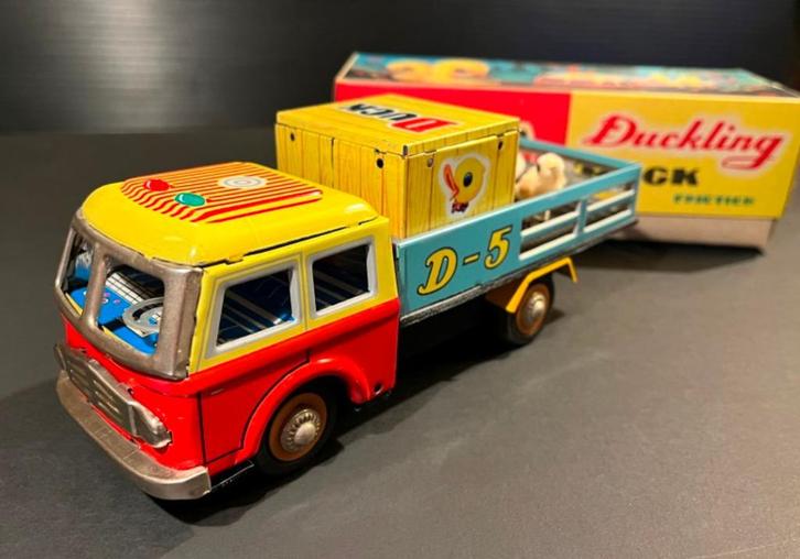 Blikken truck met eendekuikens, Verzamelen, Automerken, Motoren en Formule 1, Zo goed als nieuw, Auto's, Ophalen of Verzenden