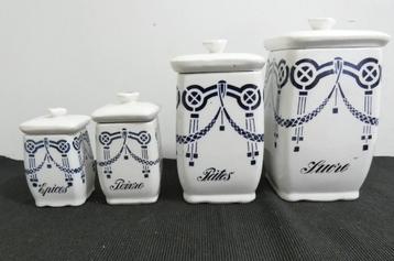 4 Franse art deco voorraad potten [921] beschikbaar voor biedingen