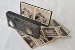Metalen Stereoscoop / Stereokijker met kaarten, Mattey ~1927, Ophalen of Verzenden, Voor 1940, Lens of Lenzen