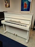 Blüthner Model A 124cm Concertpiano wit hoogglans occasion, Gebruikt, Piano, Ophalen of Verzenden, Hoogglans
