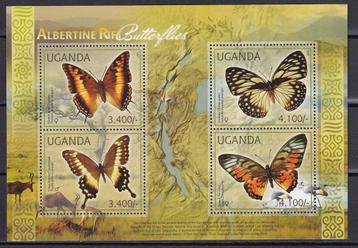 Uganda 2770/73 Vlinders 2012 postfris beschikbaar voor biedingen