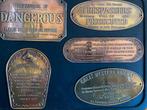 5 koper plaquettes jaren 1862 etc  in een koop., Ophalen of Verzenden, Koper