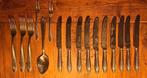 Keltum posthoorn P3 Chantal verzilve mes vork lepel zuurvork, Antiek en Kunst, Ophalen of Verzenden