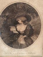Antiek portret / gravure /frans, Ophalen of Verzenden