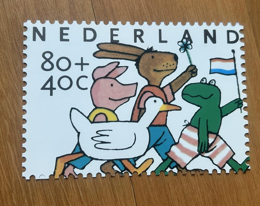 bedank kaarten kinderpost zegels, Ophalen of Verzenden