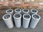 Metalen plafondspot Simes 8x, Gebruikt, Ophalen of Verzenden, Rvs, Led