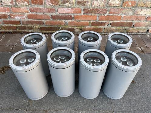 Metalen plafondspot Simes 8x, Tuin en Terras, Buitenverlichting, Gebruikt, Plafondlamp, Rvs, Led, Ophalen of Verzenden
