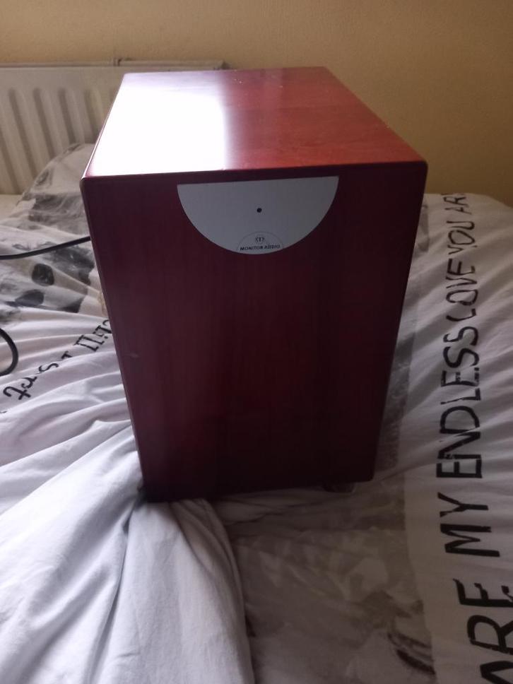 Monitor audio Raduis 360 Actieve subwoofer, Audio, Tv en Foto, Luidsprekers, Zo goed als nieuw, Subwoofer, 120 watt of meer, Overige merken