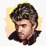 Diamond Painting Portret George Michael 1 - 30x30 rond, Nieuw, Ophalen of Verzenden, Info@angelsdiamondpainting.nl, Knutselwerk