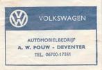 VW Volkswagen Pouw Deventer - automobielbedrijf, Ophalen of Verzenden
