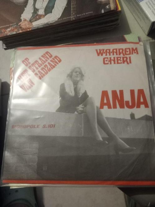 anja op het strand van cadzand / waarom cherie, Cd's en Dvd's, Vinyl | Nederlandstalig, Gebruikt, Levenslied of Smartlap, Overige formaten
