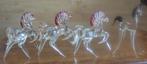 paarden beeldjes, miniatuur, volledig van glas, zgan, Ophalen of Verzenden
