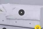 hymnes Ikea bedbank 160x200, Ophalen, Verstelbaar, Wit, Tweepersoons