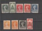 Nederland 1923, NVPH 121 t/m 129, Gestempeld., Verzenden, T/m 1940, Gestempeld