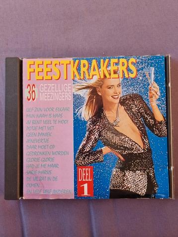 Feestkrakers " 36 Gezellige meezingers " CD beschikbaar voor biedingen