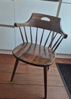 Vintage houten spijlenstoel Yngve Ekstrom, Ophalen, Gebruikt, Bruin, Klassiek
