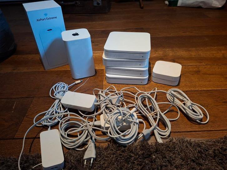 Apple Airport Extreme set, Computers en Software, Routers en Modems, Ophalen of Verzenden