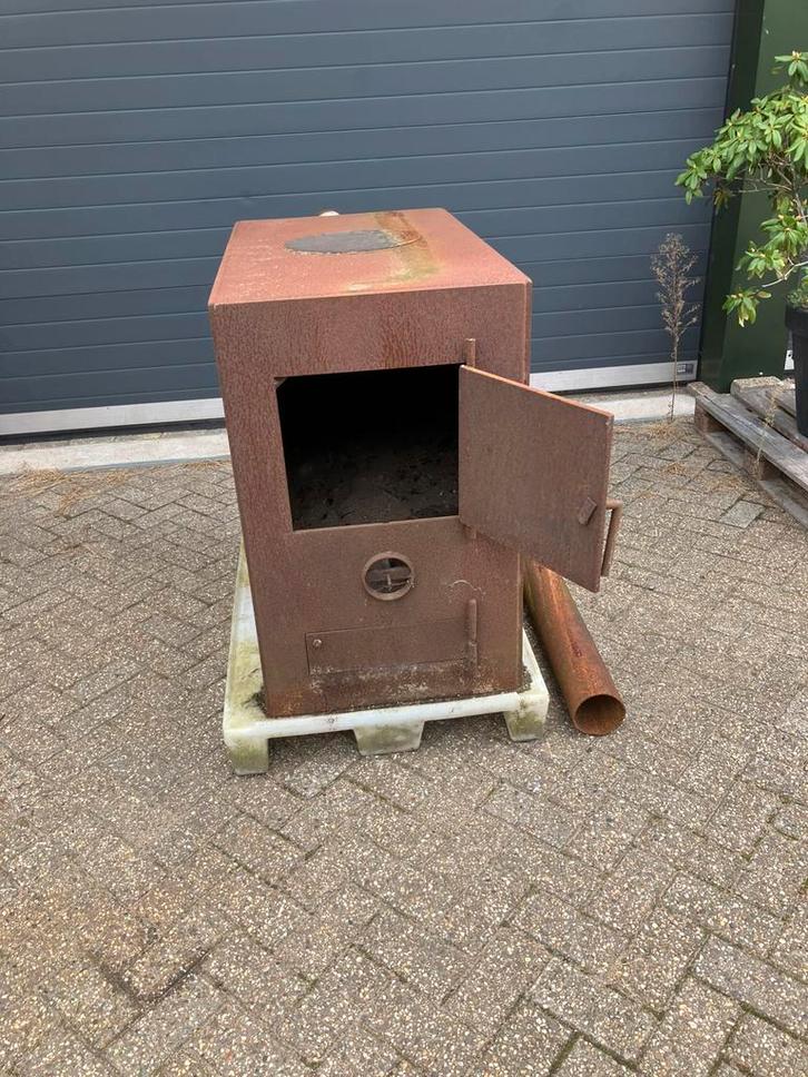 Houtkachel, Werkplaatskachel, Allesbrander, Huis en Inrichting, Kachels, Gebruikt, Vrijstaand, Houtkachel, Ophalen