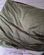 Velvet fluweel overtrek groen 200 x 200, Dekbedovertrek, Tweepersoons, Ophalen of Verzenden, Zo goed als nieuw