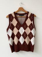 Bruin geruite sweatervest - Motel Rocks, Ophalen of Verzenden, Zo goed als nieuw, Maat 34 (XS) of kleiner, Bruin