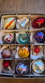 Mooie sets antieke kerstballen ornamenten gablonzers, Diversen, Kerst, Ophalen of Verzenden