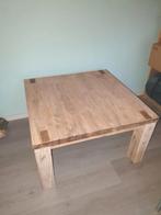 Mooie salontafel, vierkant hout., Huis en Inrichting, Tafels | Eettafels, Ophalen, 50 tot 100 cm, Vierkant, 50 tot 100 cm