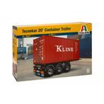 Italeri 3887 Container trailer met 20ft. Container, Nieuw, Overige typen, Ophalen of Verzenden, Italeri