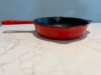 Cousances skillet 16 cm ik heel goede staat, Le Creusetq, Gebruikt, Gietijzer, Ophalen of Verzenden