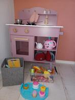 Roze keukentje met extra's, Kinderen en Baby's, Speelgoed | Speelkeukens, Ophalen of Verzenden, Gebruikt, Hout
