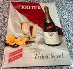 Oude wijn  kartonreklame, Ophalen of Verzenden, Gebruikt, Reclamebord