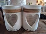 Riviera Maison A Lovely Heart Hurricane - 2 stuks, Overige materialen, Verzenden, Zo goed als nieuw, Beige
