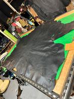 Zwarte leer lap 1.1 mm iets stug&glad zit mankement op A466, Hobby en Vrije tijd, Stoffen en Lappen, Ophalen of Verzenden, Leer of Kunstleer