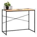 Nieuw in doos: Bureau Jaxx – naturel/zwart – 75x100x45 cm, Huis en Inrichting, Ophalen, Nieuw, Bureau