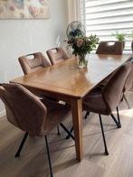 Eiken eettafel, Huis en Inrichting, Tafels | Eettafels, Ophalen, Gebruikt, Eikenhout, 50 tot 100 cm