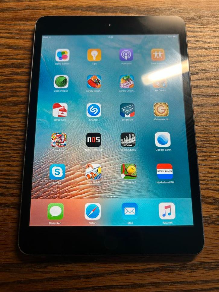 Apple iPad Mini 1, Computers en Software, Apple iPads, Gebruikt, Apple iPad Mini, Wi-Fi, 7 inch of minder, 16 GB, Zwart, Ophalen of Verzenden