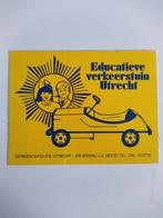 Oude sticker. Gemeente politie Utrecht.Educatieve verkeerstu, Verzamelen, Stickers, Ophalen of Verzenden, Zo goed als nieuw