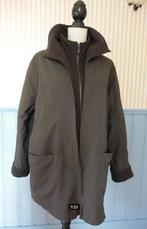 Warme bruine herfst/winterjas van  warme wol en katoen, Ophalen of Verzenden, Gedragen, Maat 42/44 (L), Bruin